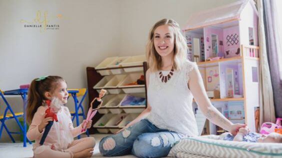 viralt bilde av mor med barnet sitt