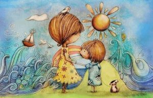 Mamma, ikke glem å lytte til meg, kysse meg og nyte tid med meg