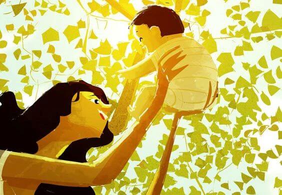 mitt kjære barn, du er søylen som holder meg stående