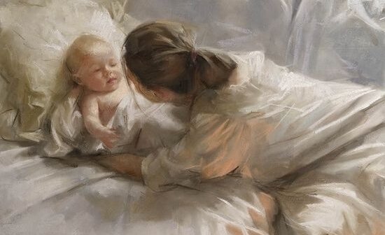 Kysser våre barn om morgenen