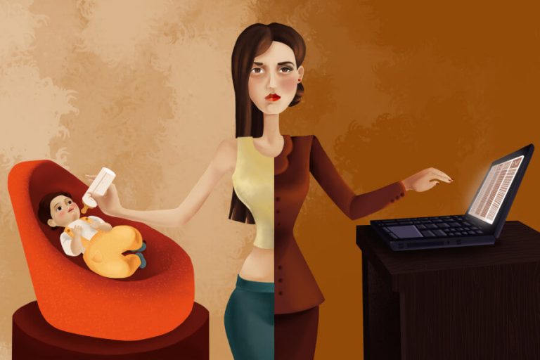 Hjemmeværende mødre jobber også