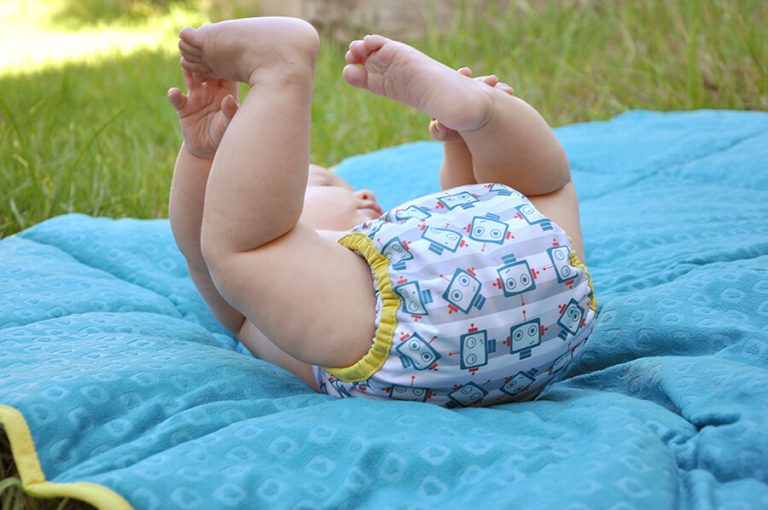 baby med bleie