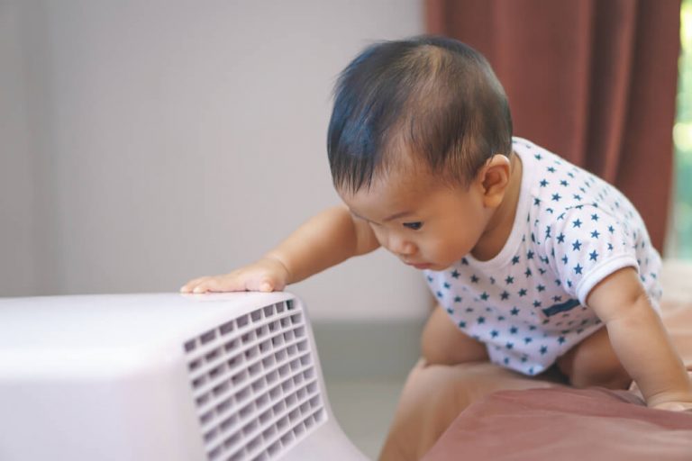 Bruk av klimaanlegg når du har en baby