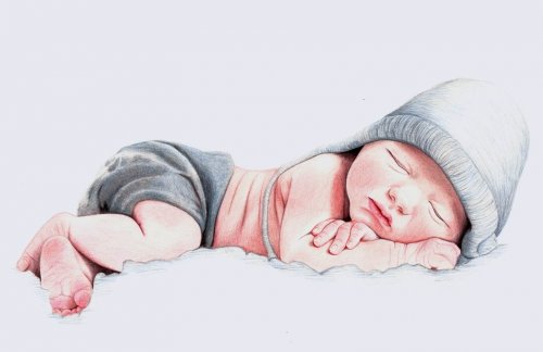 Baby som sover