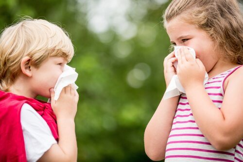 Barn med allergier snyter seg
