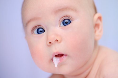 Baby som gulper