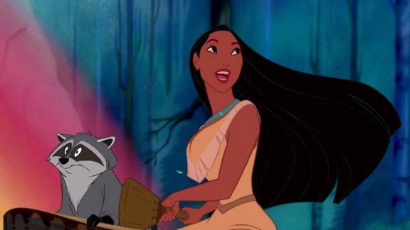 Et bilde fra filmen "Pocahontas"