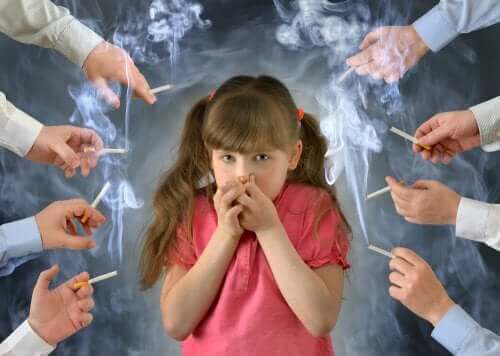 Advarsel: Effekten av tobakk på barn