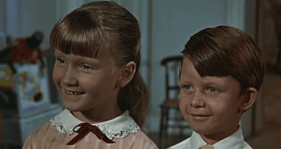 Barna fra filmen Mary Poppins. 