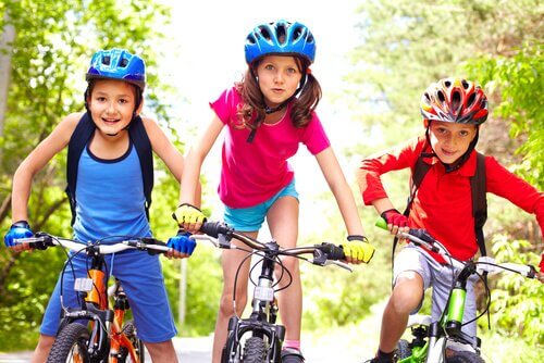 Å lære barn hvordan å sykle