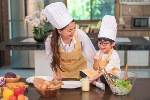 Matlagingsaktiviteter for barn i alderen 3 til 6 år