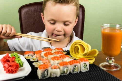 Kan barn spise sushi?