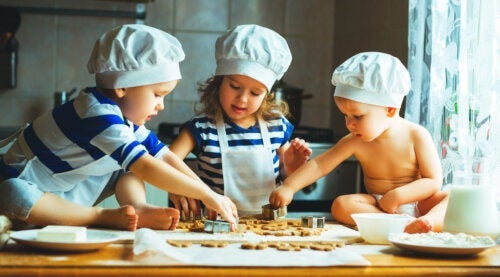 Fordeler med å lage mat med barna dine