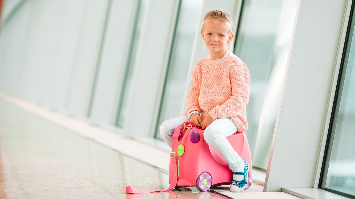 «Ride-on»-kofferten er både morsom og praktisk for store og små.